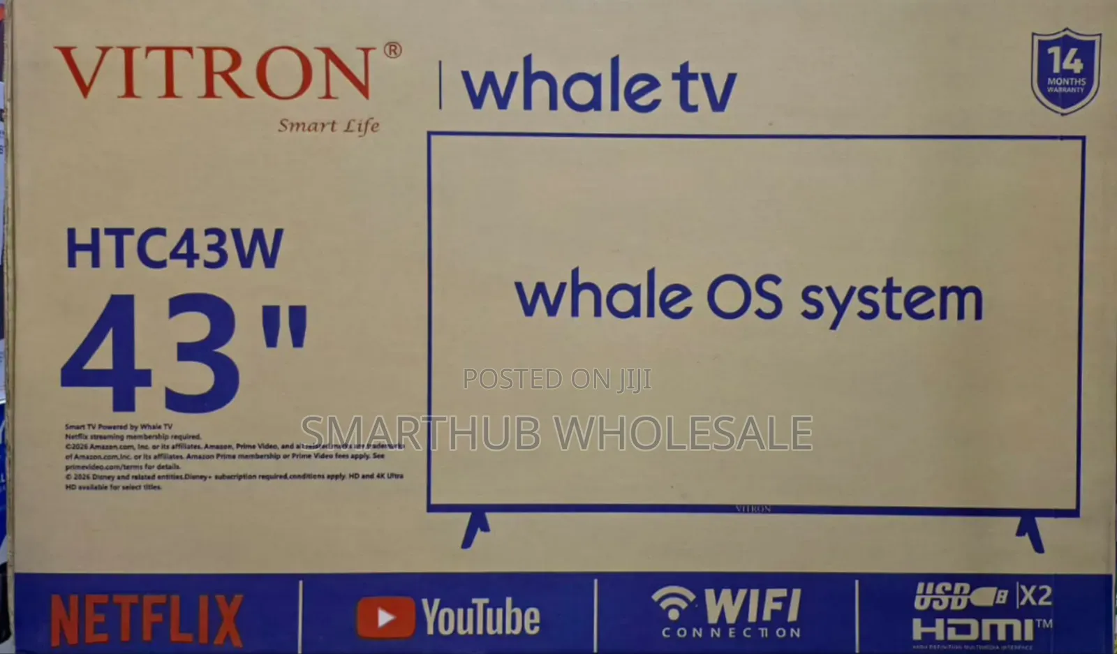 *Vitron 43" Smart Whale TV