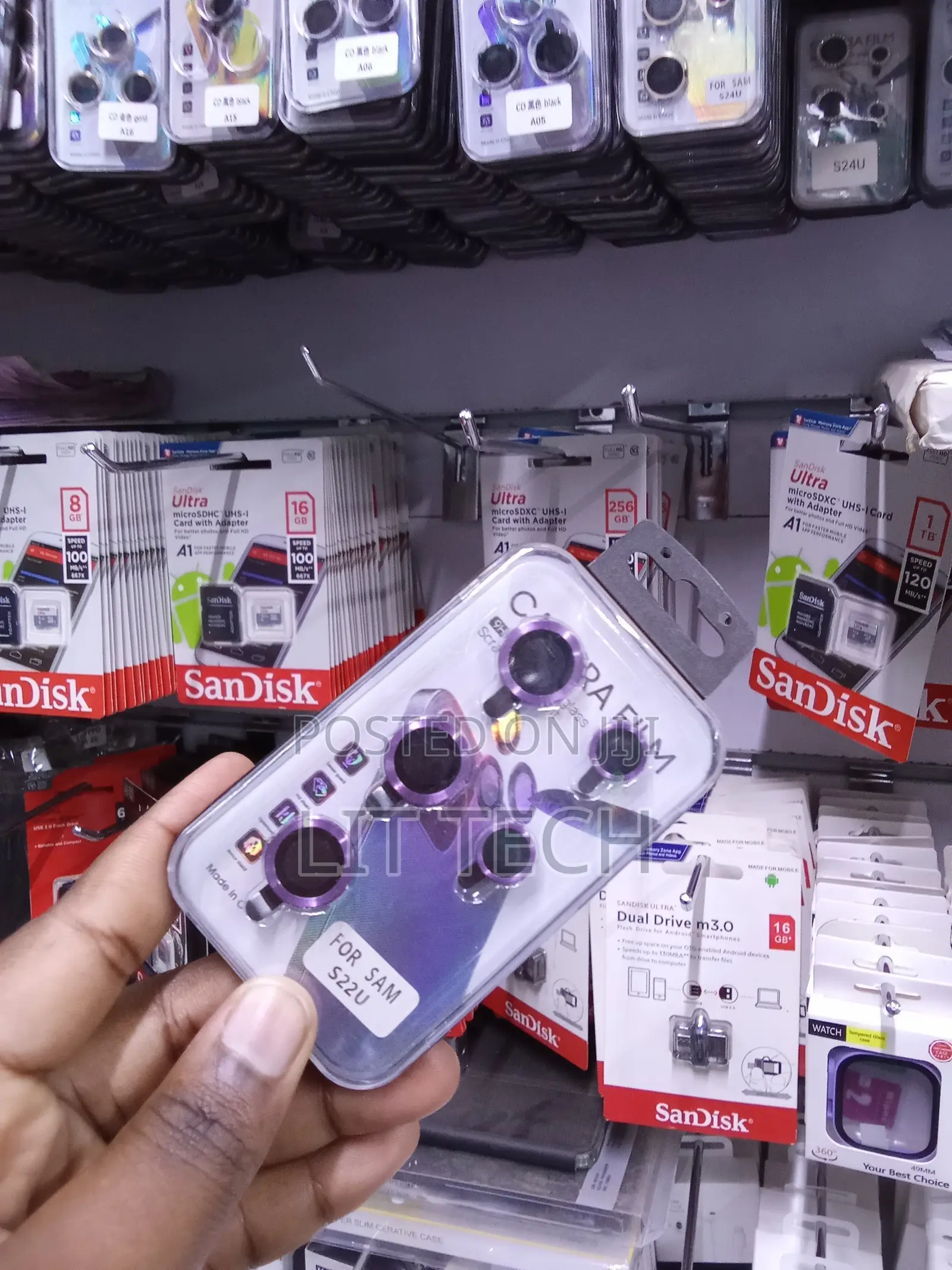 Purple Metal Ring Tempered Glass Camera Lens Cover Galaxy S22 Ultra
