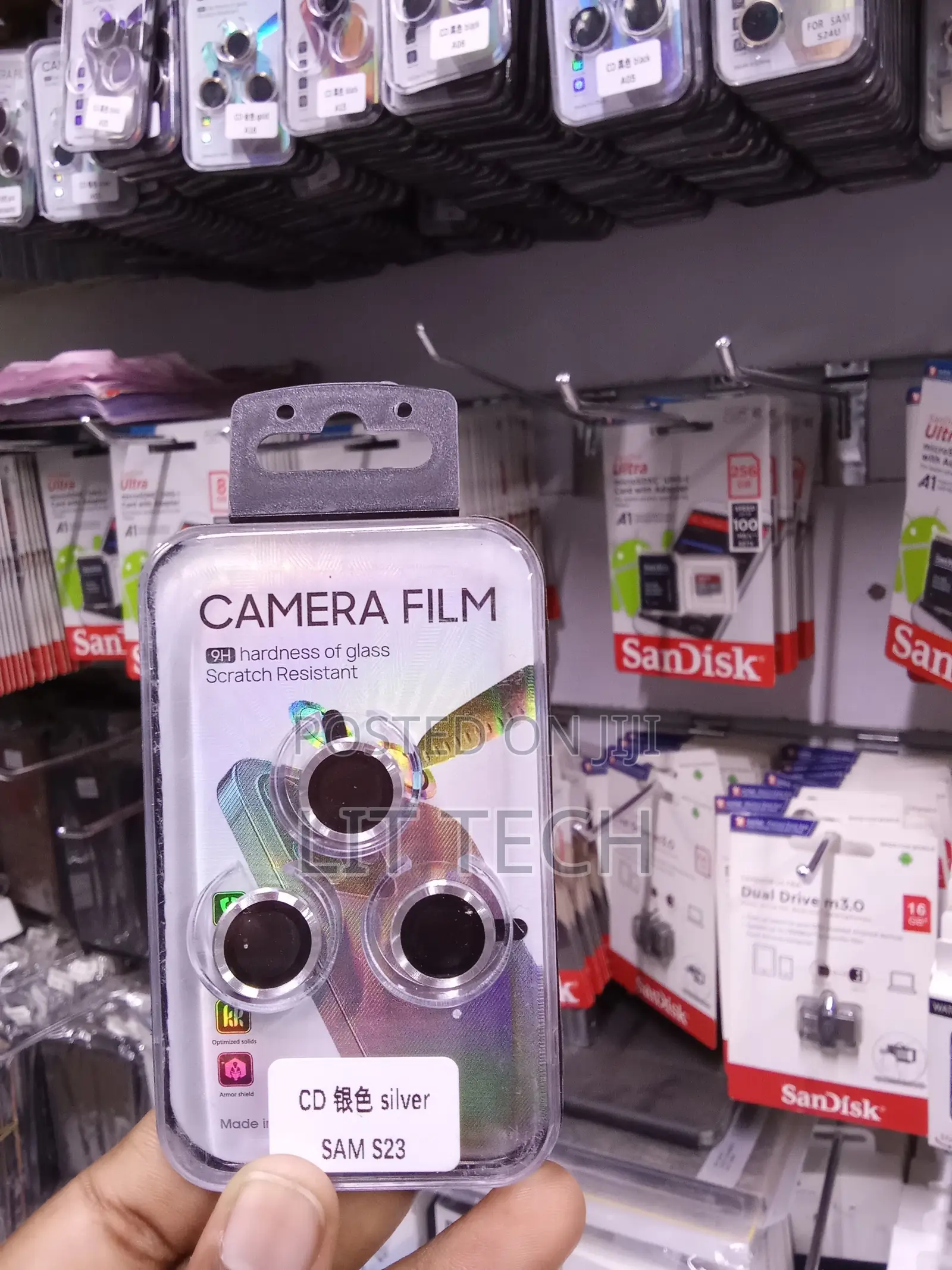 Silver Camera Lens Protector for Galaxy S23,9H Hardness Glass Rings