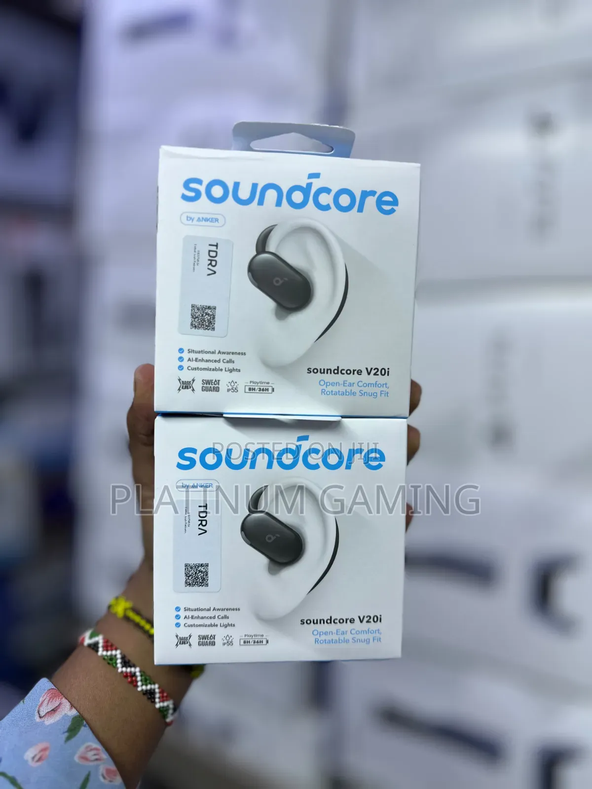 Anker Soundcore V20i Open-Ear Wireless Earbuds -36 Hours Battery