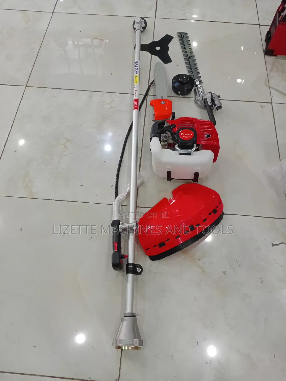 Premier 4 Stroke 4 in 1 Brush Cutter With Chain Saw, Hedge Trimmer