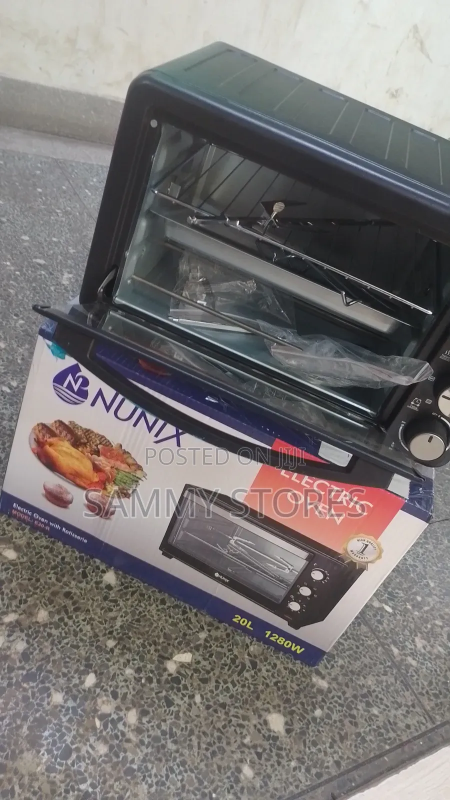 Nunix E20-R 1280W Countertop Electric Oven