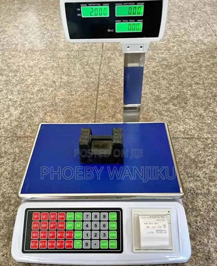 Electric Weighing Scale With Receipt Printer