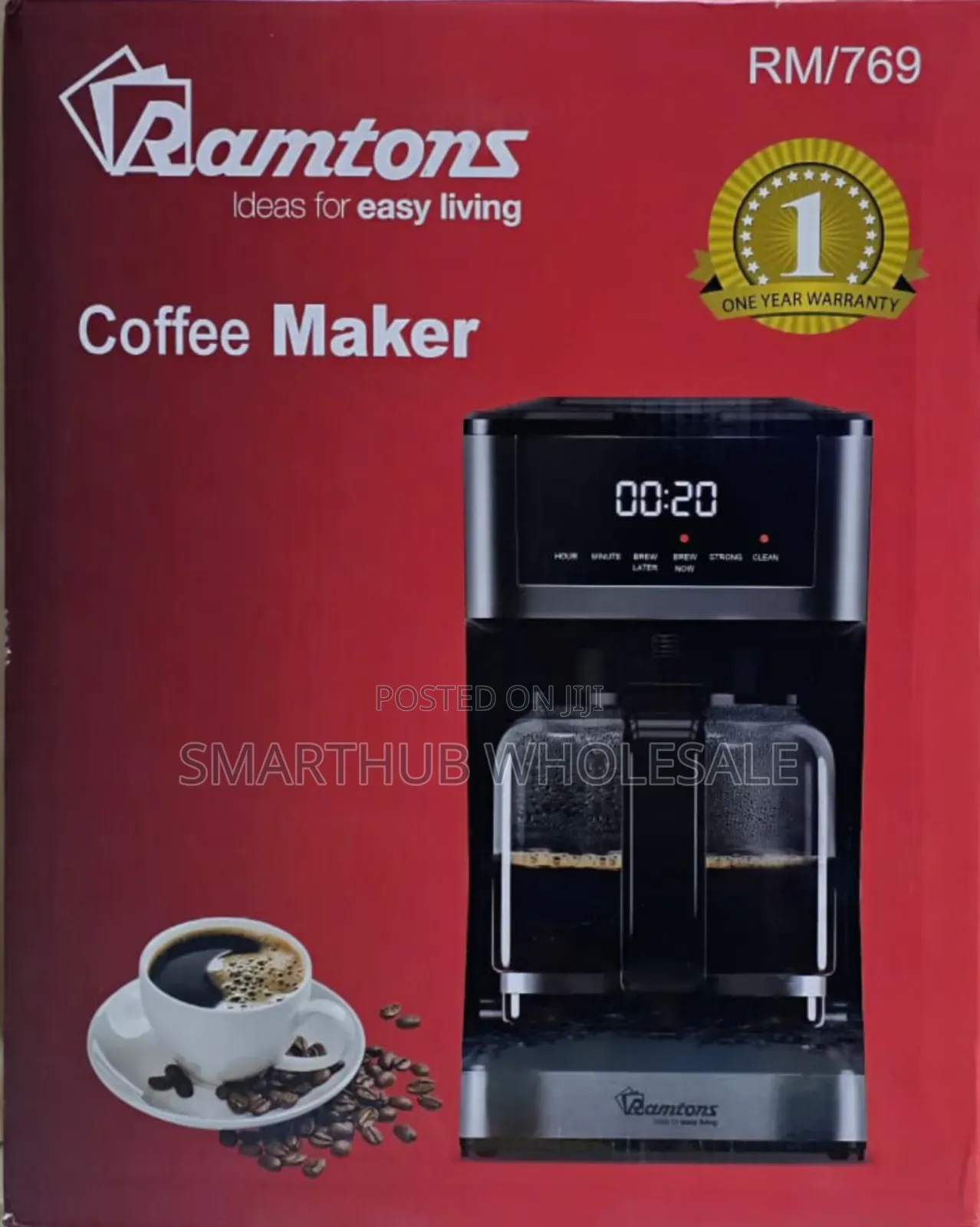 *Ramtons Digital Coffee Maker RM/769