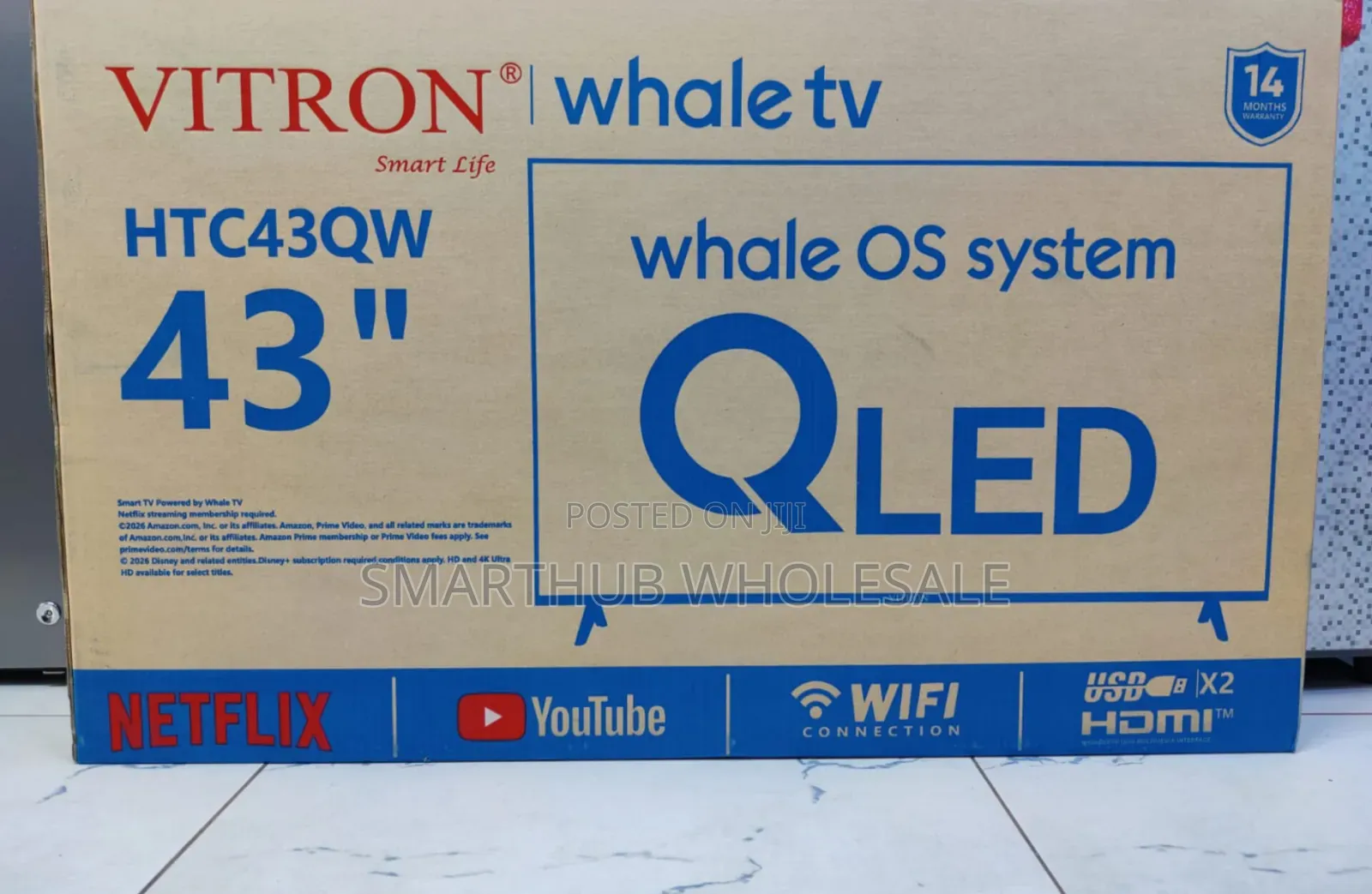 Vitron 43" Smart Whale QLED TV Television