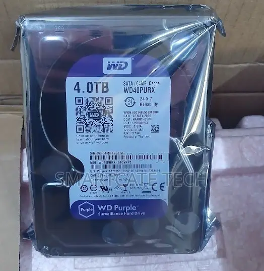 4TB Western Digital Purple Surveillance HDDHard Disk for CCTV