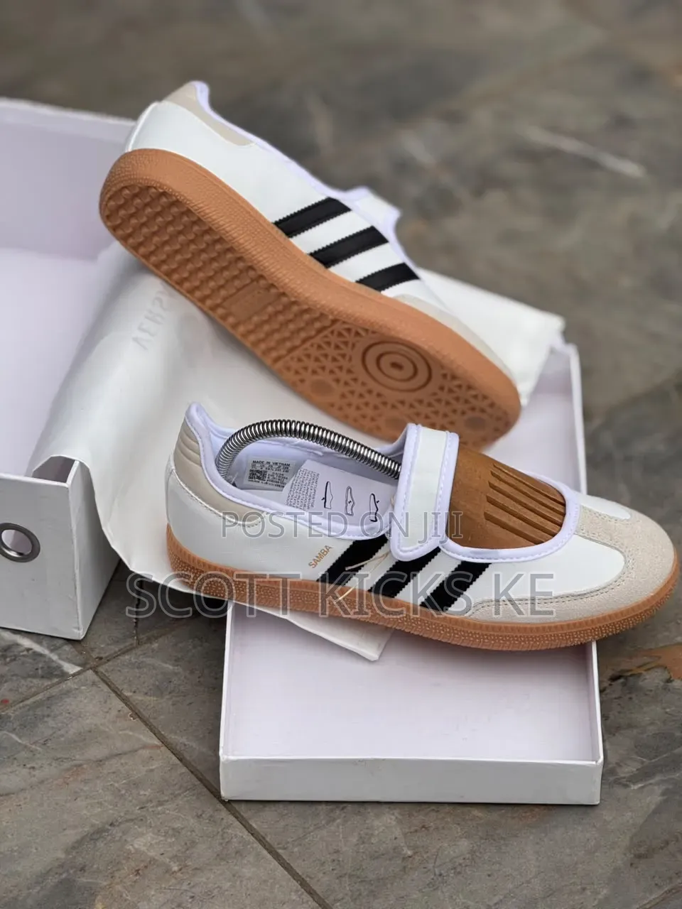 Adidas Samba Jane Mary Jane-Style Slip-on Sneakers