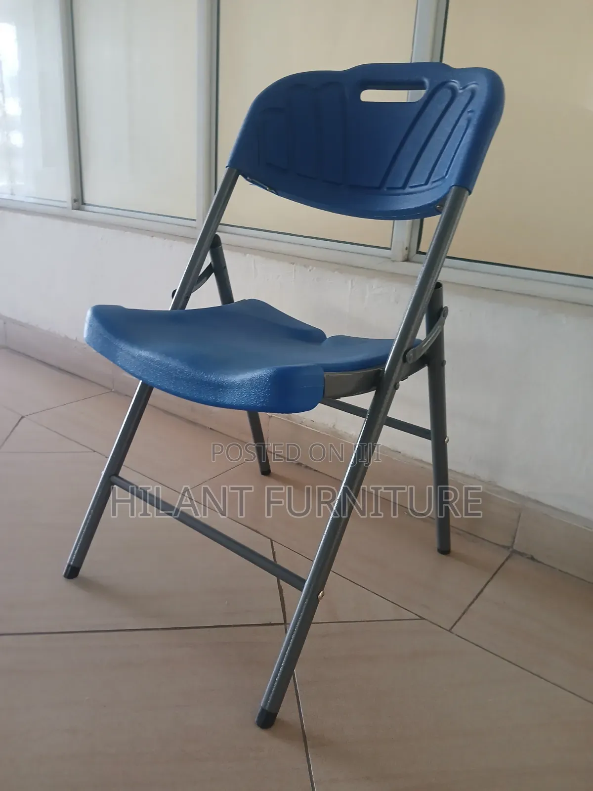 Elpremium Premium Blue Folding Chair