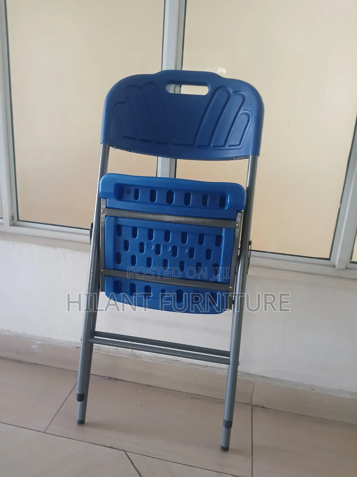 Elpremium Premium Blue Folding Chair