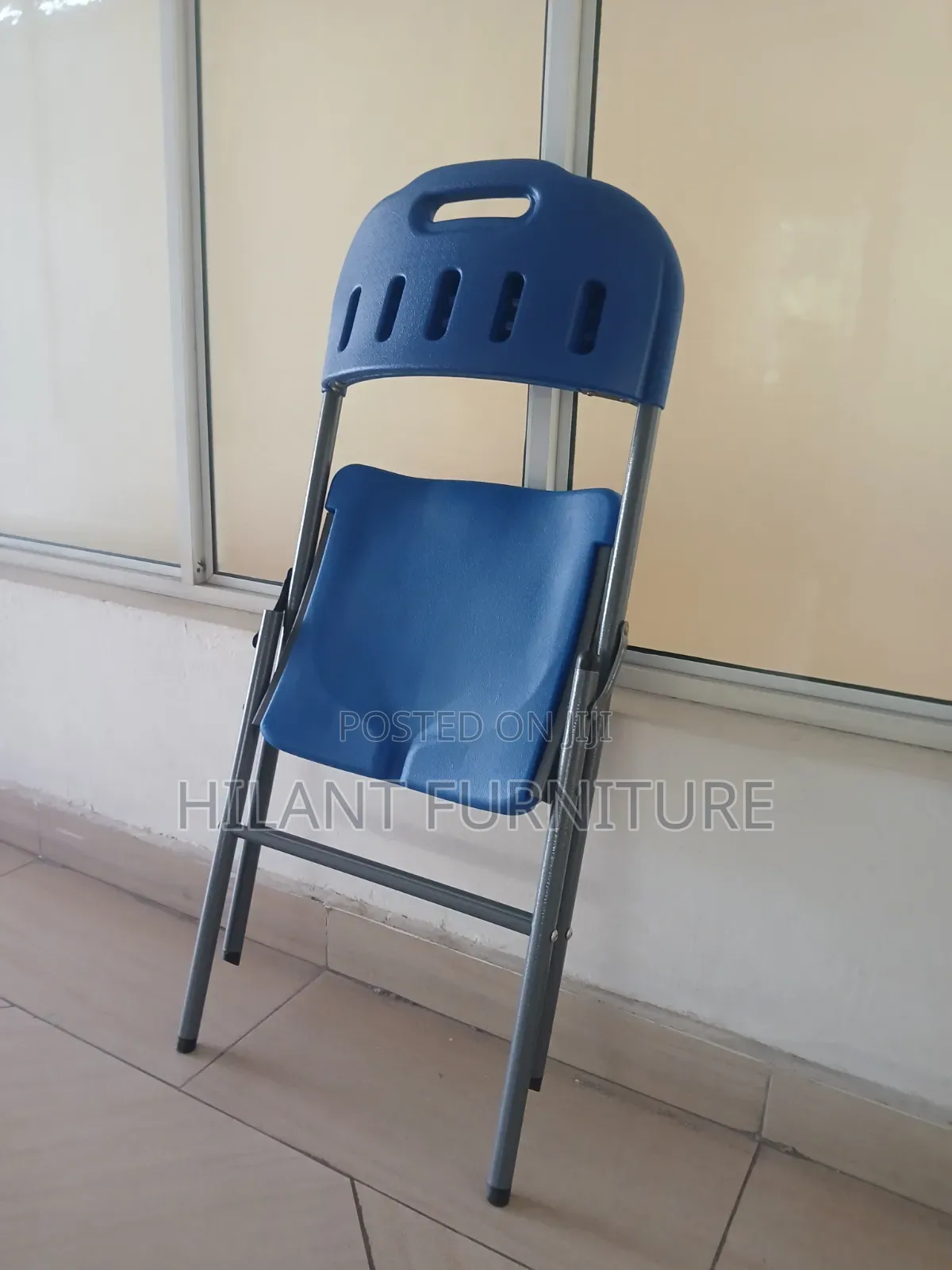 Elpremium Premium Blue Folding Chair