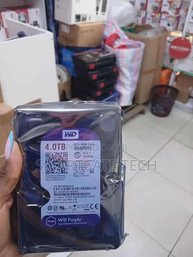 4tb Wd Purple Surveillance HDD Sata Hard Disk for DVR NVR
