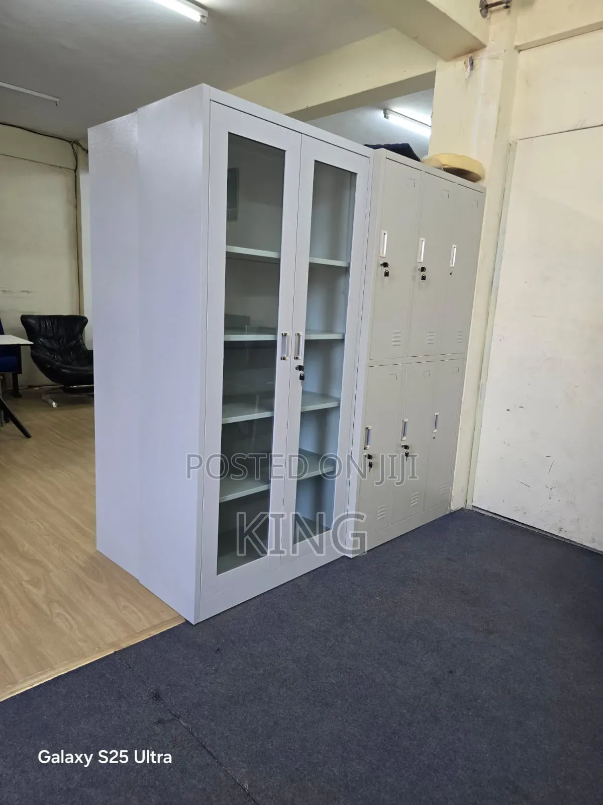 Locable Gray Filing Cabinet