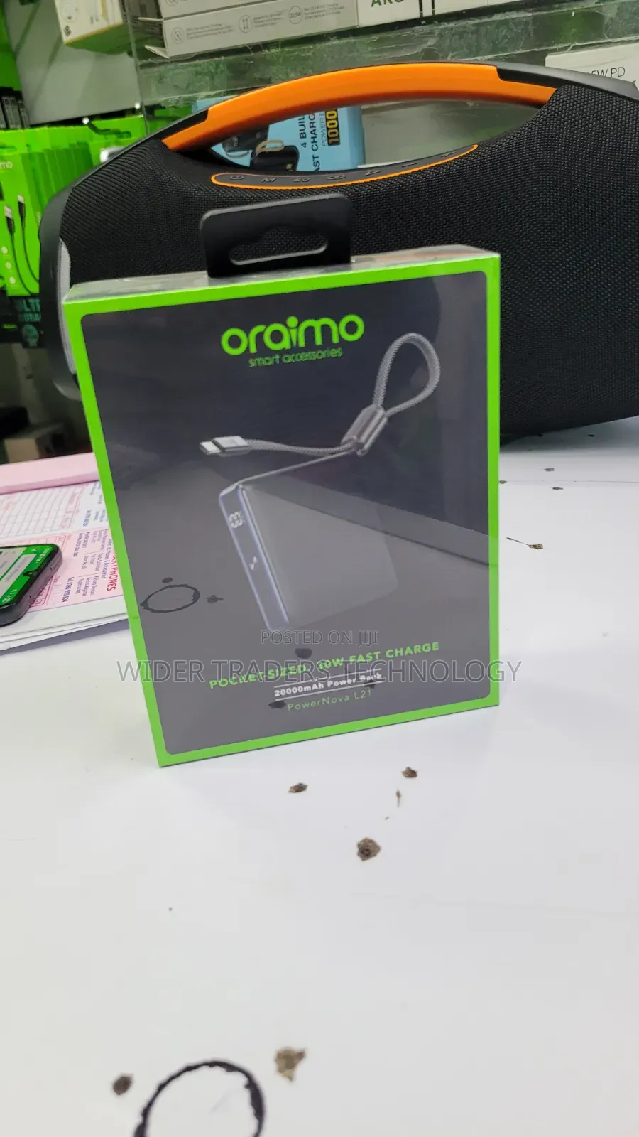Oraimo PowerNova L21 20000mAh 30W Fast Charge Power Bank (OPB-7203C