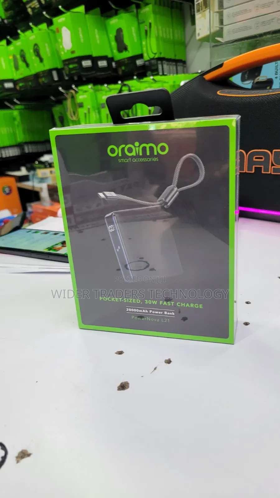 Oraimo PowerNova L21 20000mAh 30W Fast Charge Power Bank (OPB-7203C