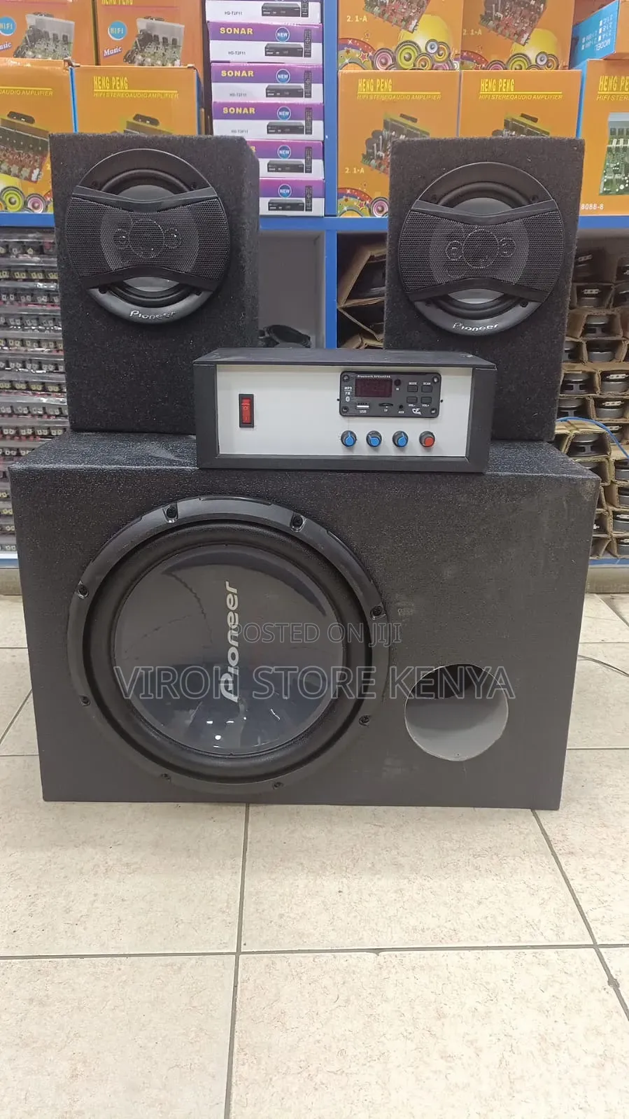 Juakali Amplifier Green Board With Pioneer 1400watts Speaker