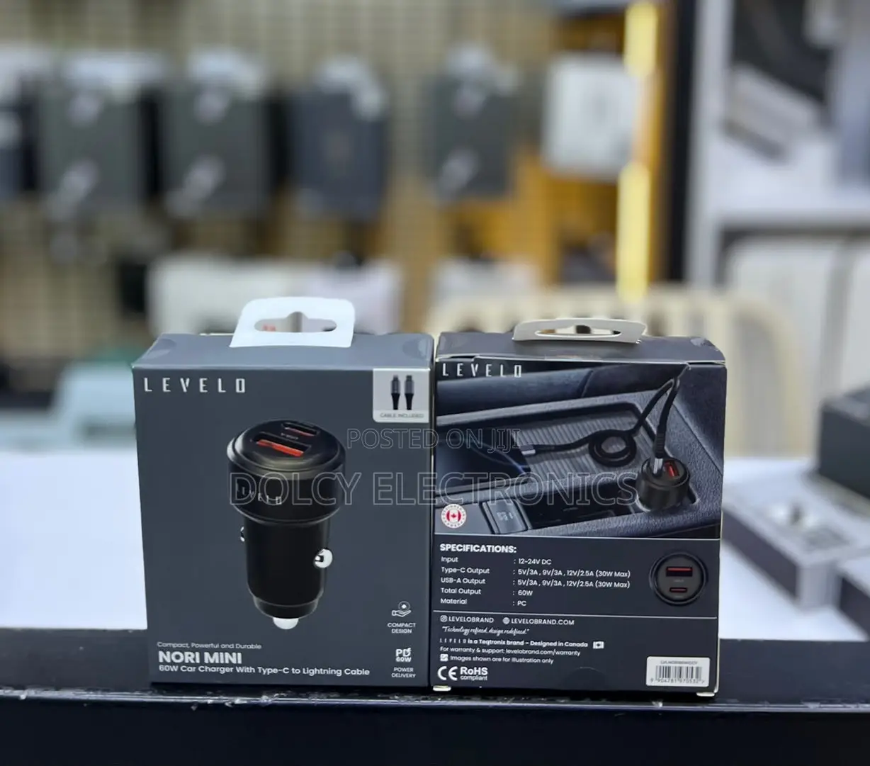 LEVELO Nori Mini 60W Car Charger