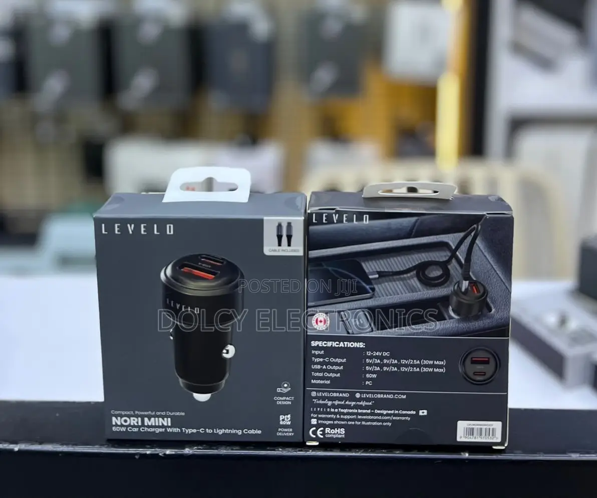 LEVELO Nori Mini 60W Car Charger