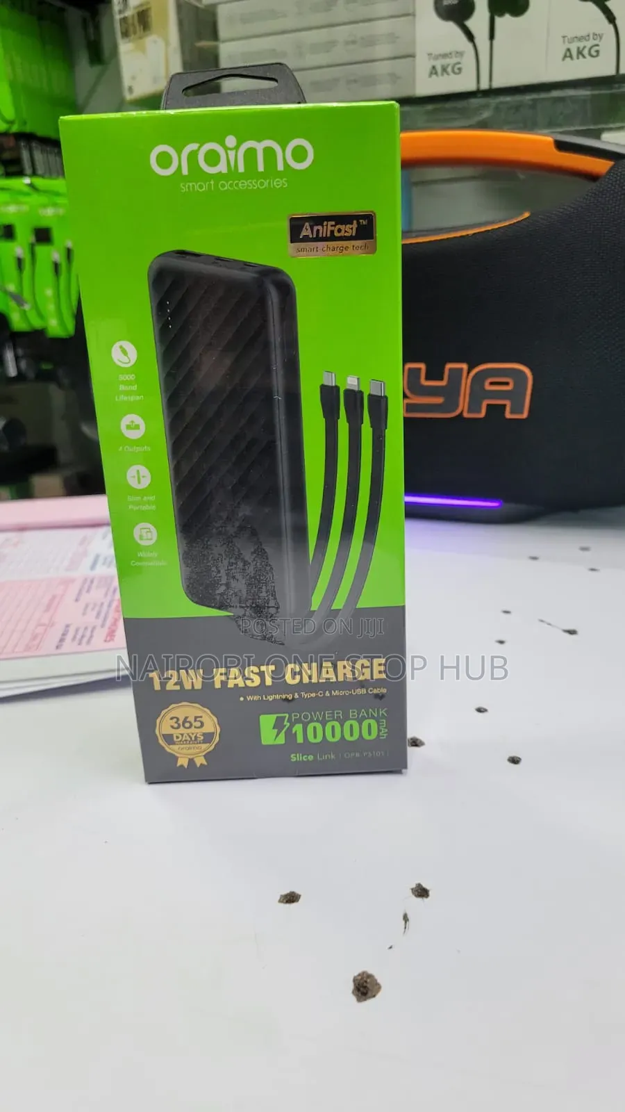 Oraimo Slice Link 10000mAh 12W Fast Charge Power Bank