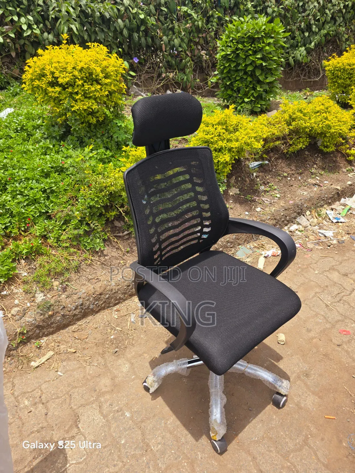 High Back Chair Ergonomic With Adjustable Headrest