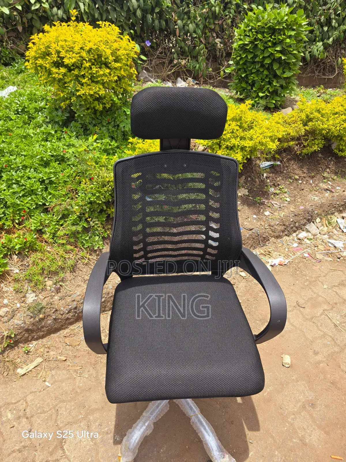 High Back Chair Ergonomic With Adjustable Headrest