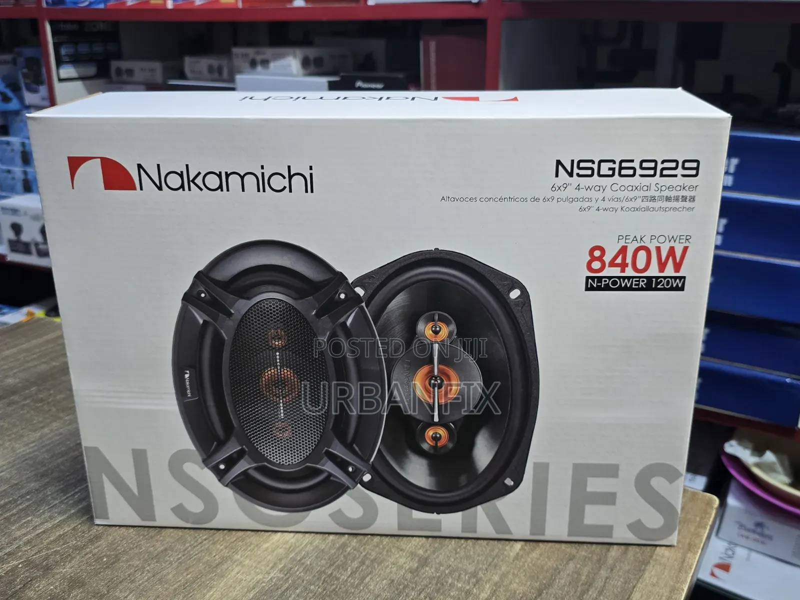 Nakamichi 840watts Oval 4-Way Midrange Speakers- A Pair