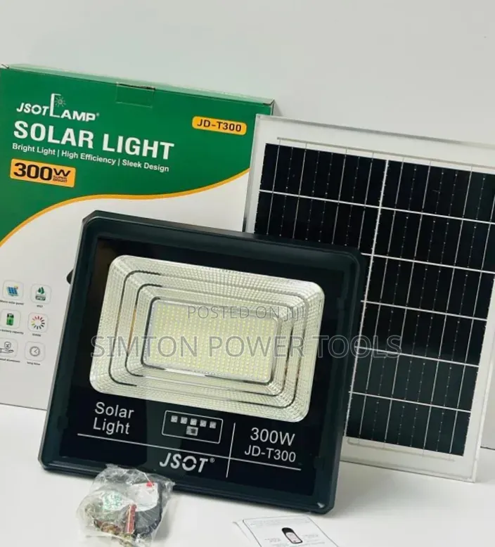 JSOT Lamp 300W Solar Flood Light (Model: JD-T300).