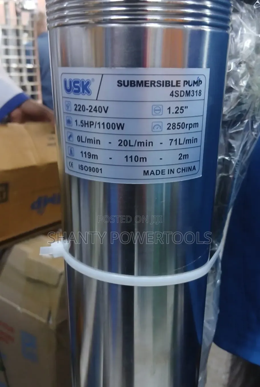 Submersible Pump 1.5hp 119m Usk