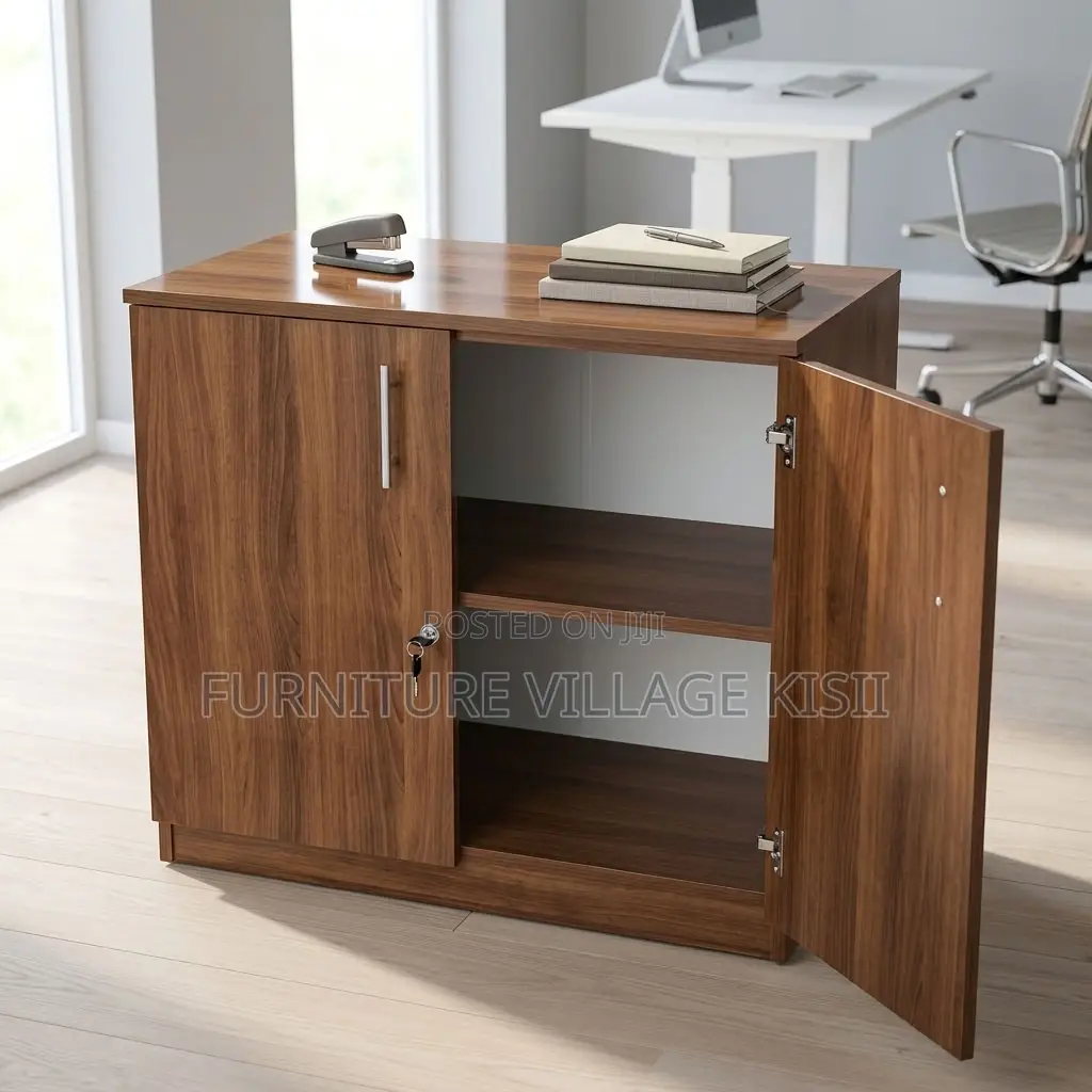 2-Door Wooden Credenza