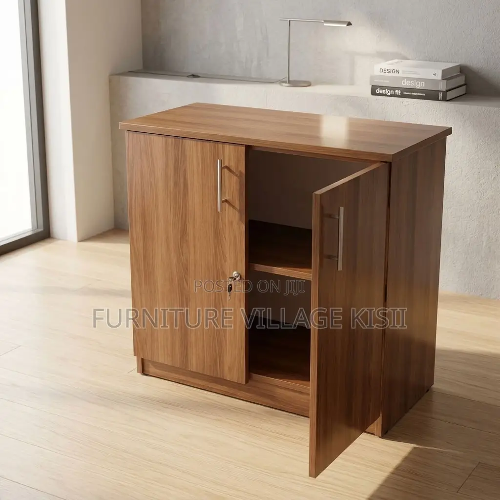 2-Door Wooden Credenza