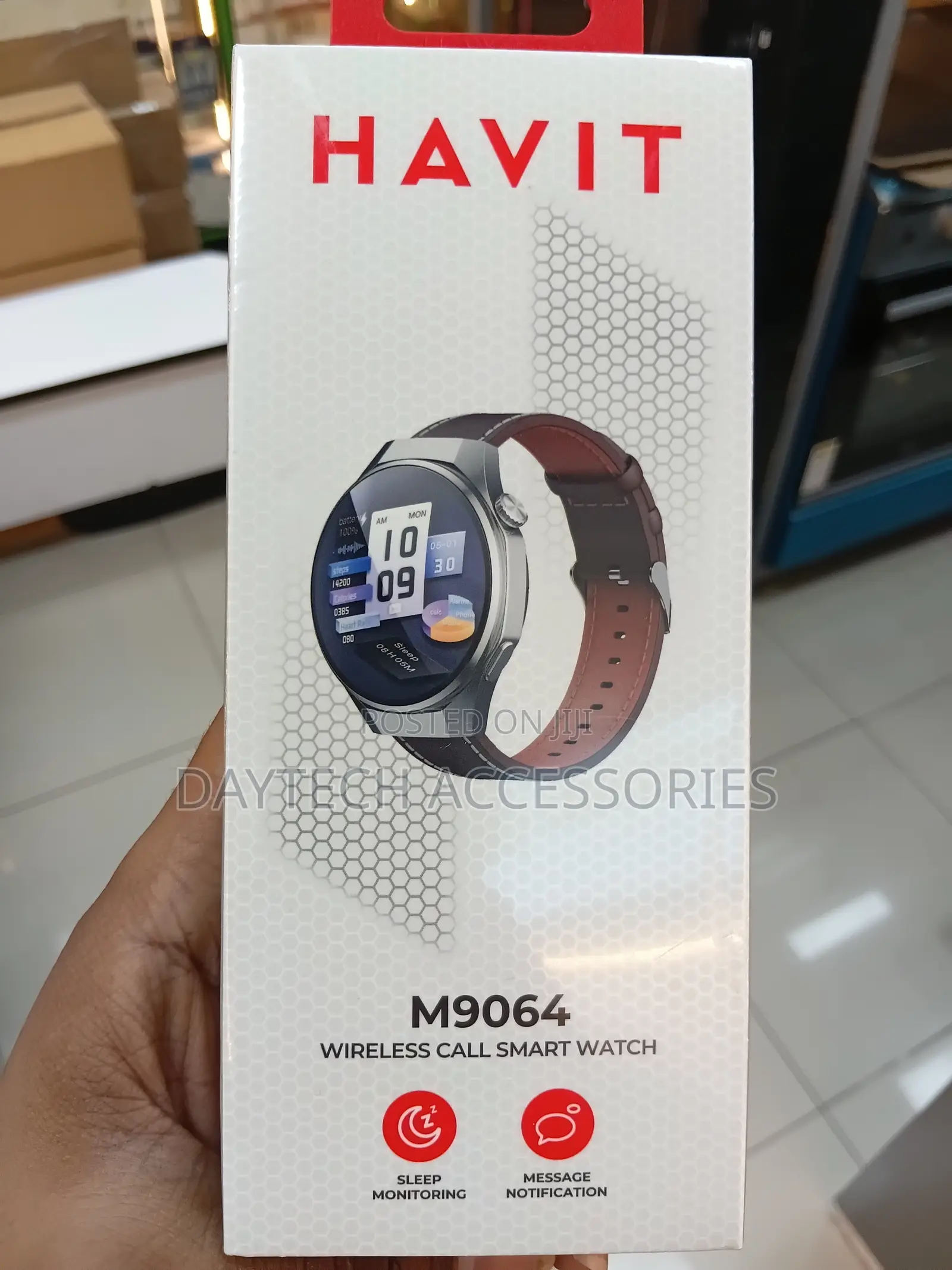 Havit M9064 Wireless Call Smartwatch 1.46-Inch TFT HD Screen.