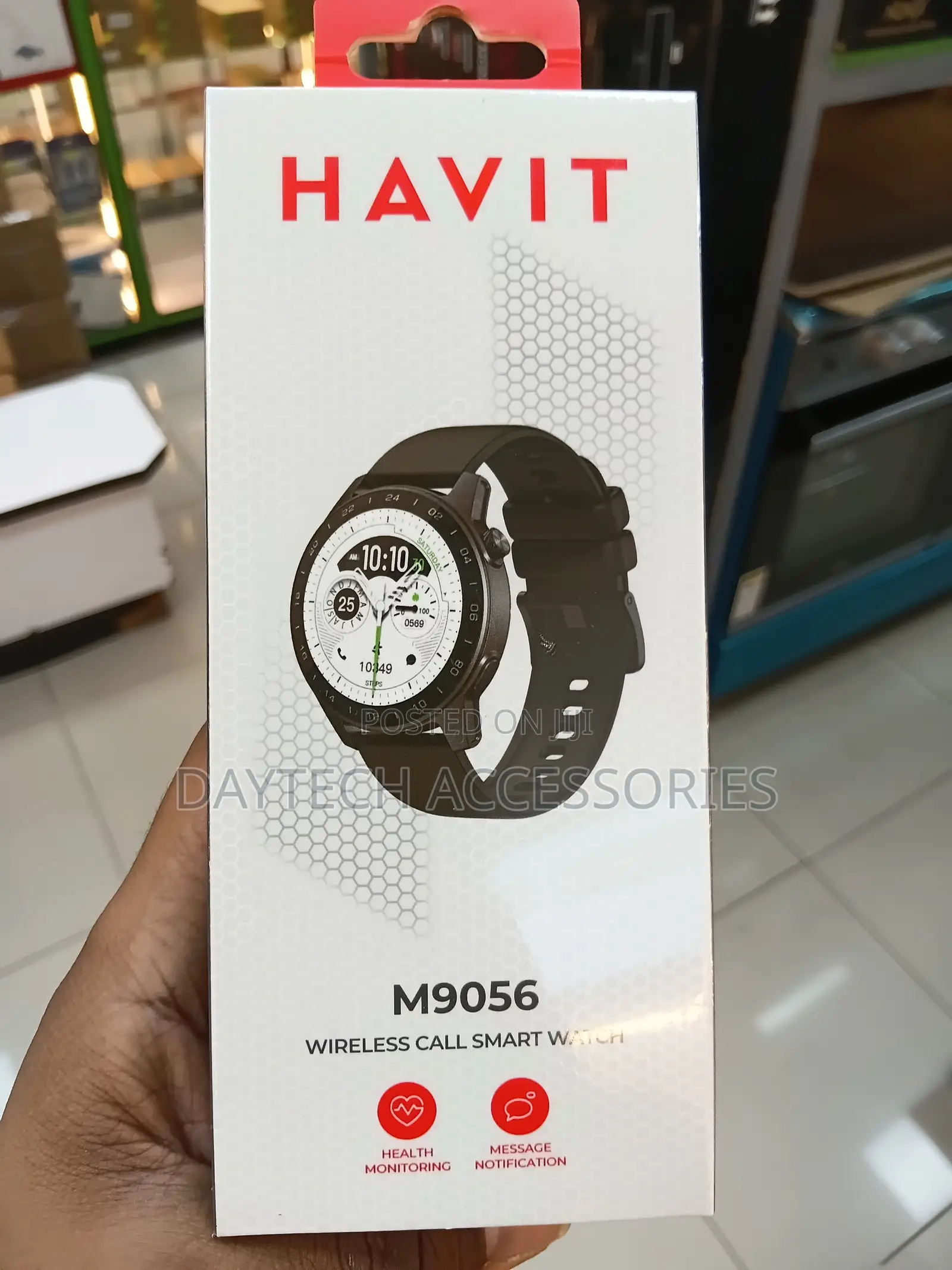 Havit M9056 Round Wireless-Calling Smartwatch 1.43-Inch AMOLED Display