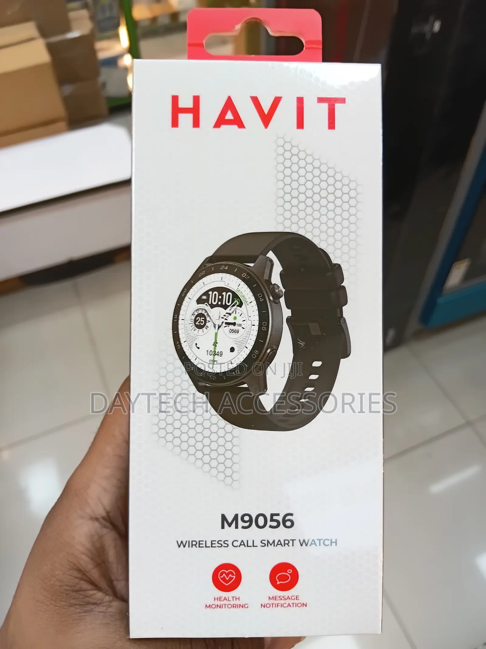 Havit M9056 Round Wireless-Calling Smartwatch 1.43-Inch AMOLED Display
