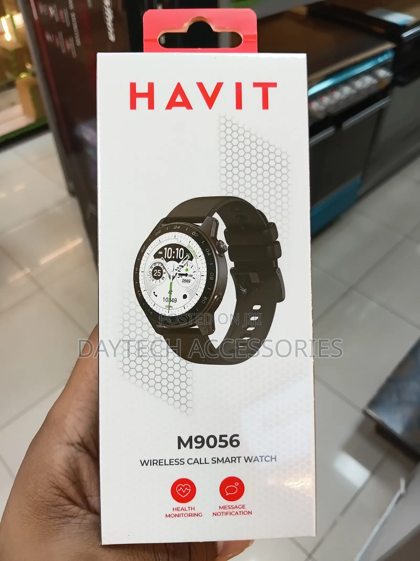 Havit M9056 Round Wireless-Calling Smartwatch 1.43-Inch AMOLED Display
