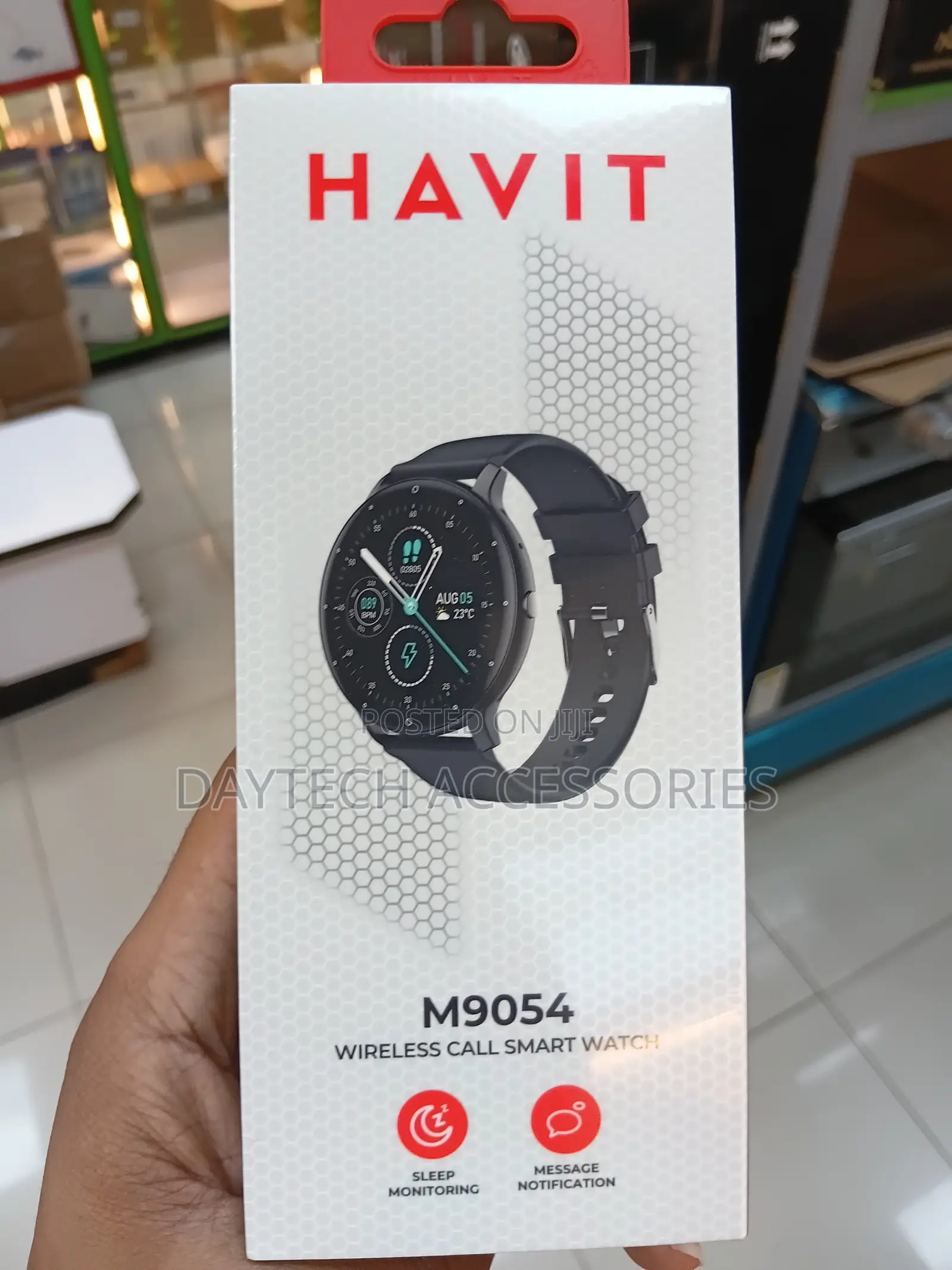 Havit M9054 Smart Watch Display 1.28'' Inch TFT IP68 Rating.