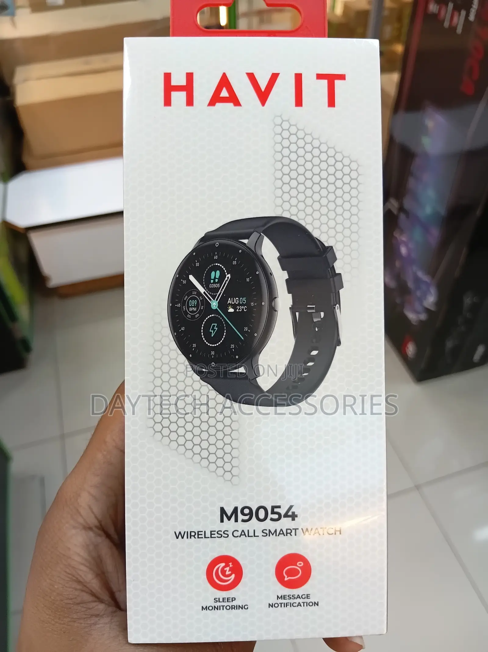 Havit M9054 Smart Watch Display 1.28'' Inch TFT IP68 Rating.