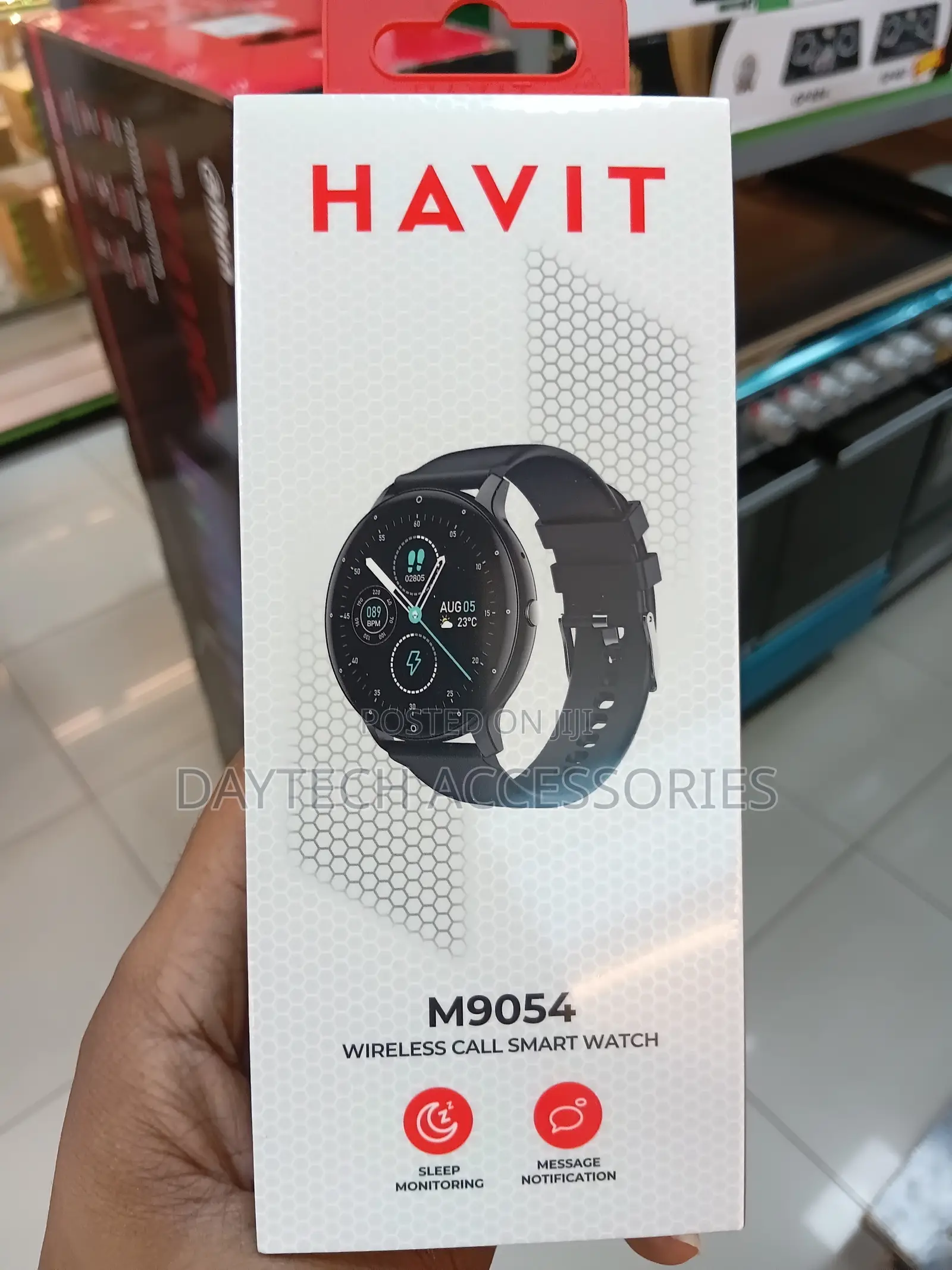 Havit M9054 Smart Watch Display 1.28'' Inch TFT IP68 Rating.
