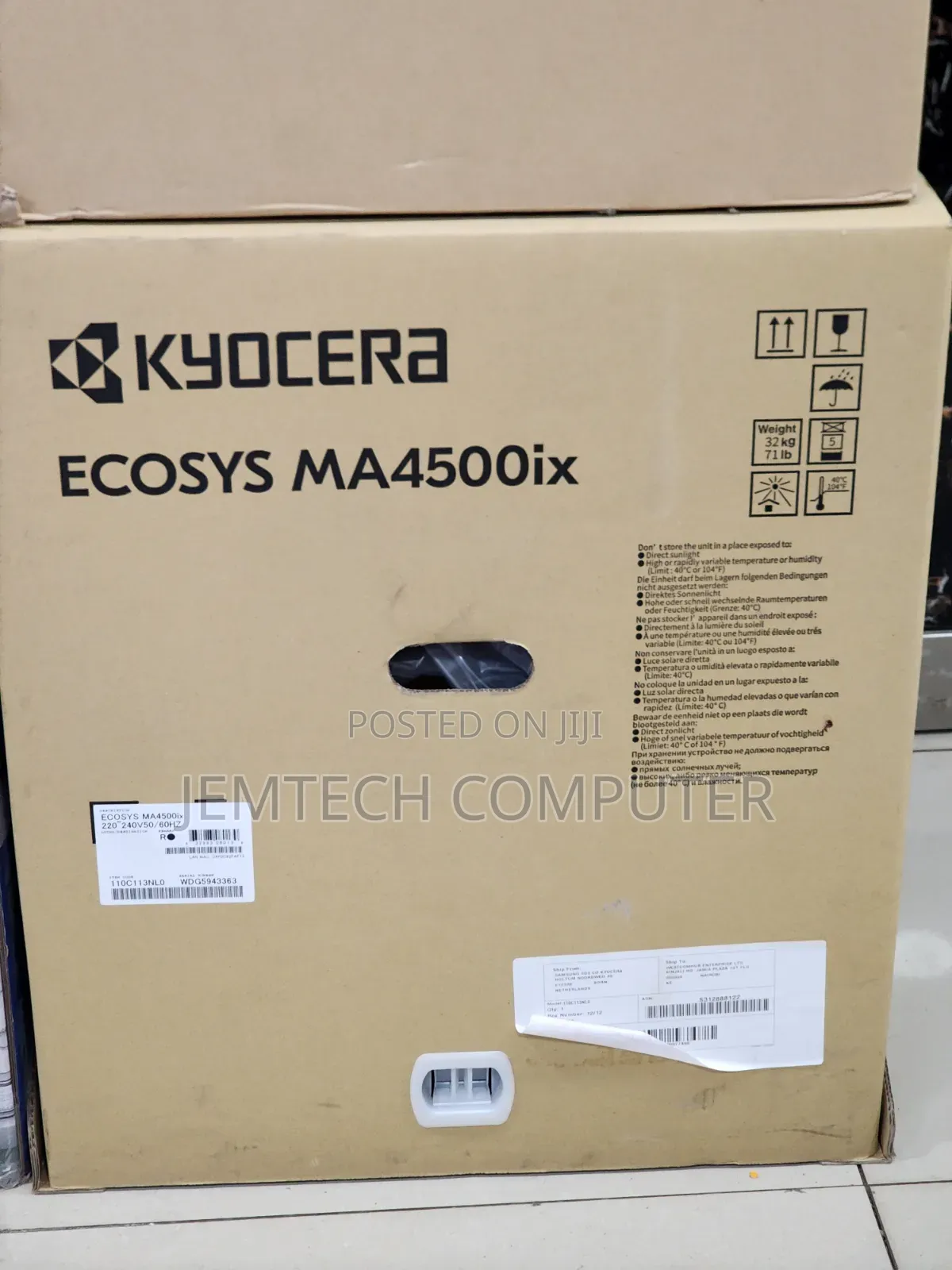 Kyocera Ecosys Ma4500ix Mono Laser MFP Printer