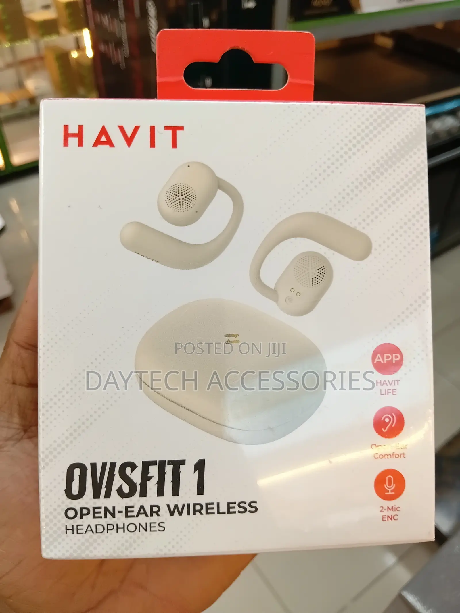 Havit OSW-914 Owsfit 1 Open Ear Bluetooth Headphones - Black