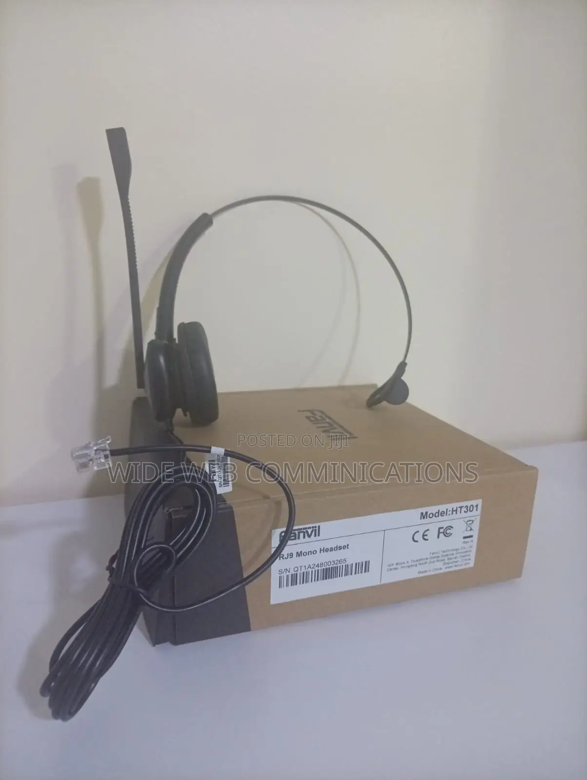 Fanvil RJ9 Mono Headset HT301