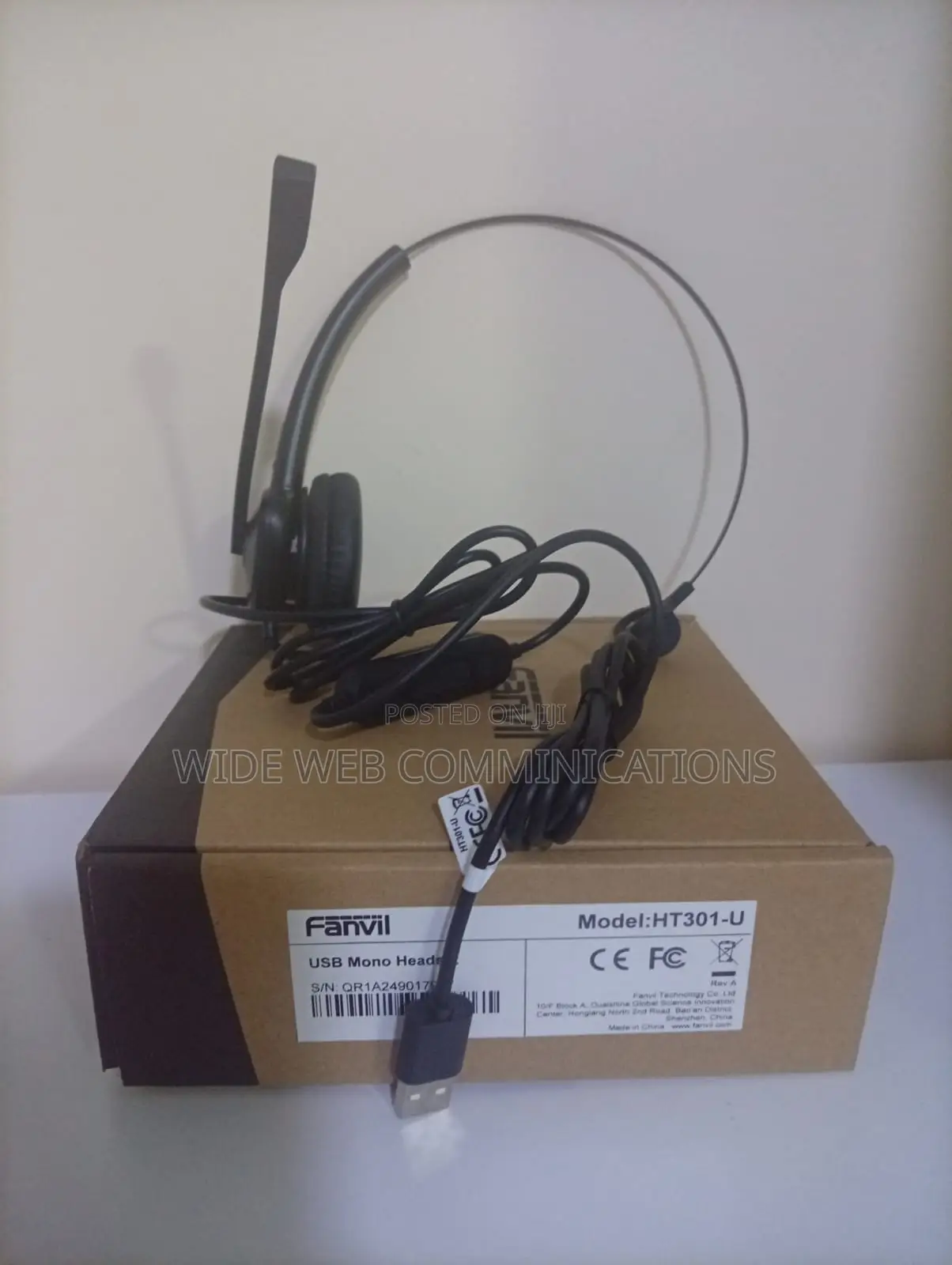 Fanvil USB Mono Headset HT301U
