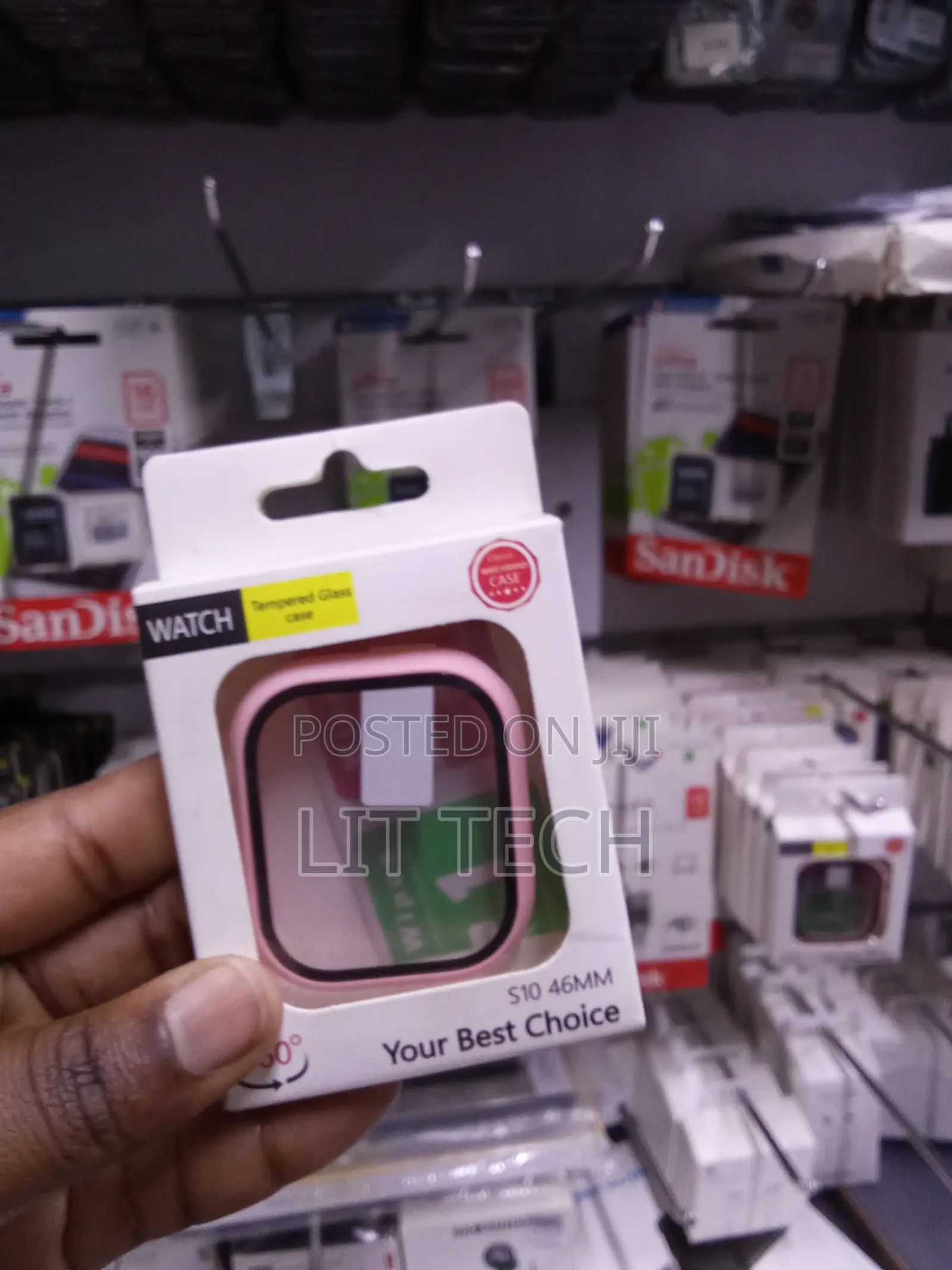 All-in-One Tempered Glass Bumper Case for Apple Watch Series 10 46mm