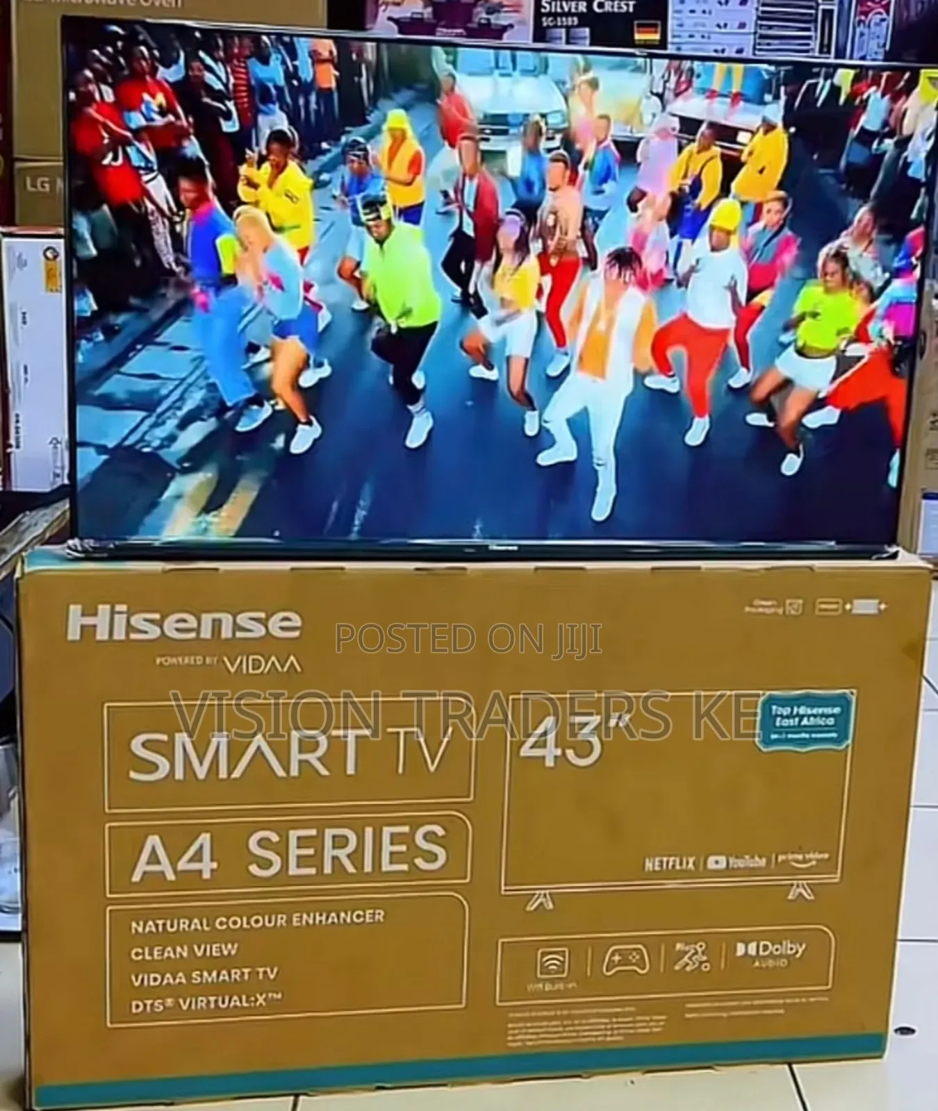 Hisense 43" Inch 43A4QKEN Smart VIDDA FHD Frameless TV
