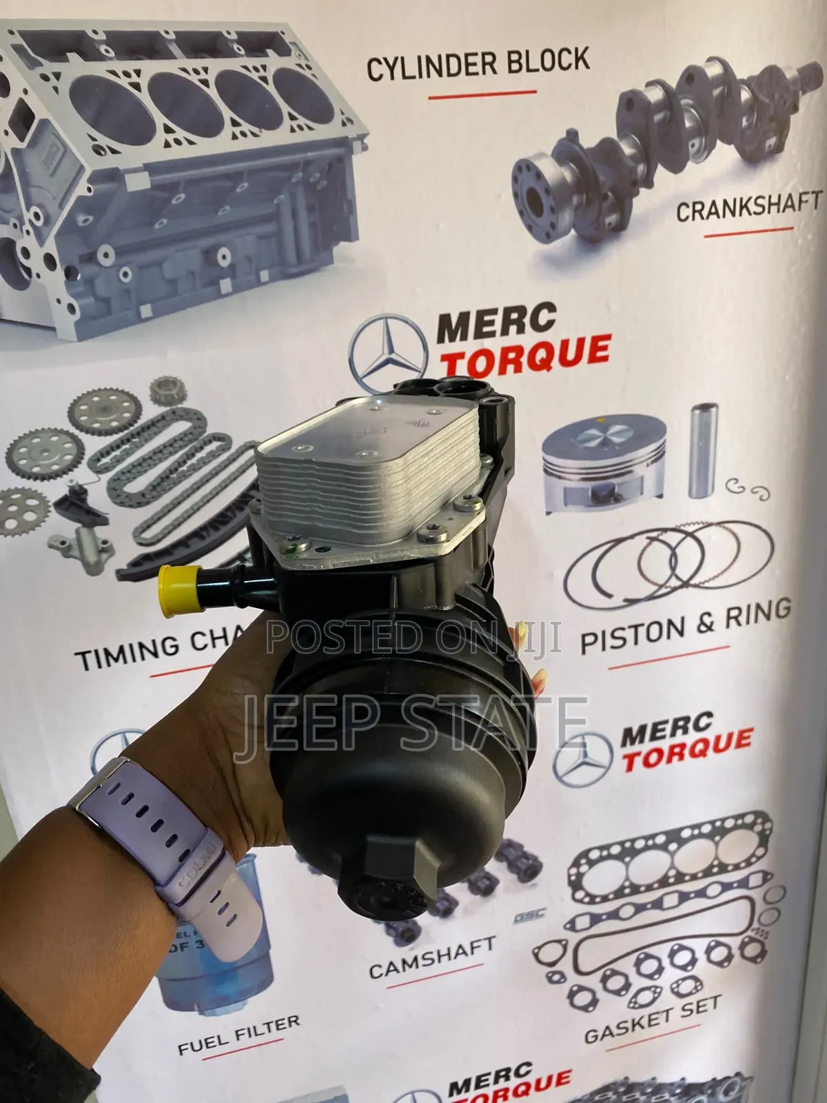 Oil Cooler Filter Housing for 14-23 Mercedes A220 CLA250
