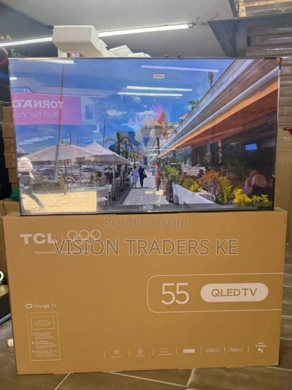 TCL 55" Inches 55T6D Smart QLED Google Frameless,HDR10+,Vision Dolby