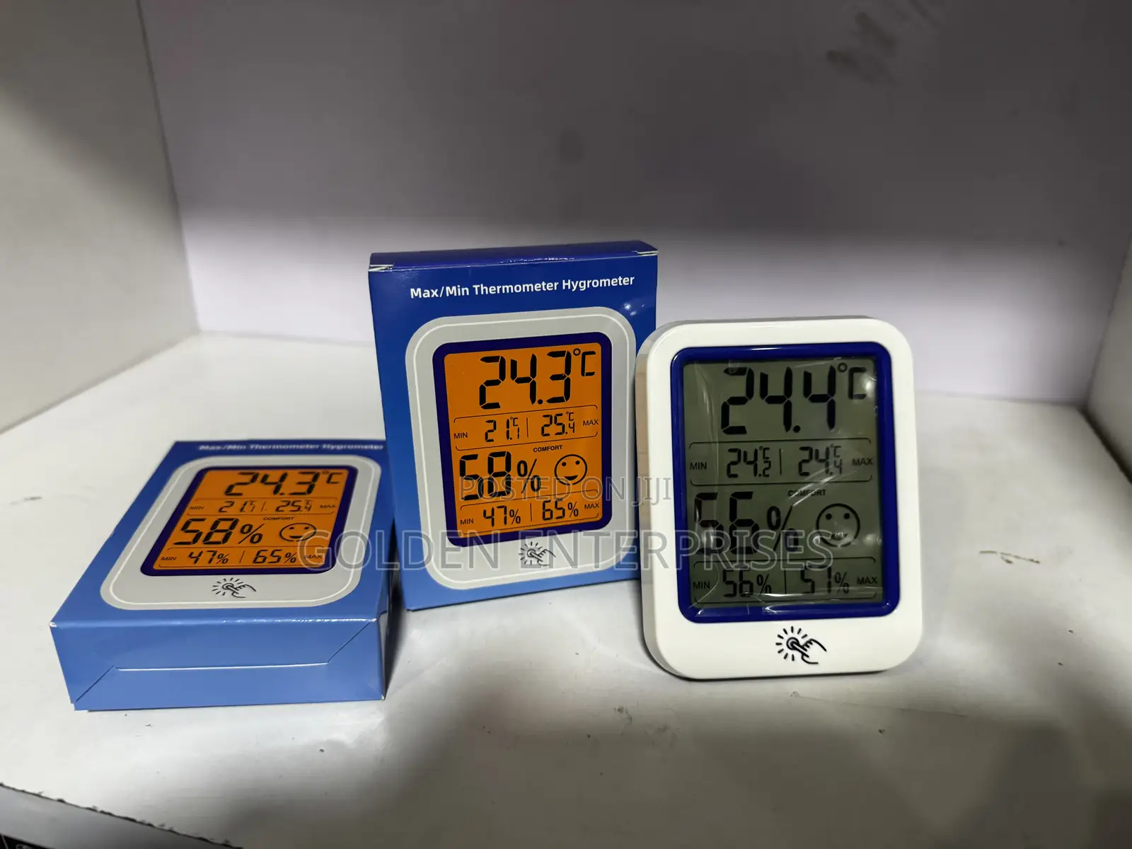 High-Precision Indoor Thermometer Hygrometer With Large LCD Display