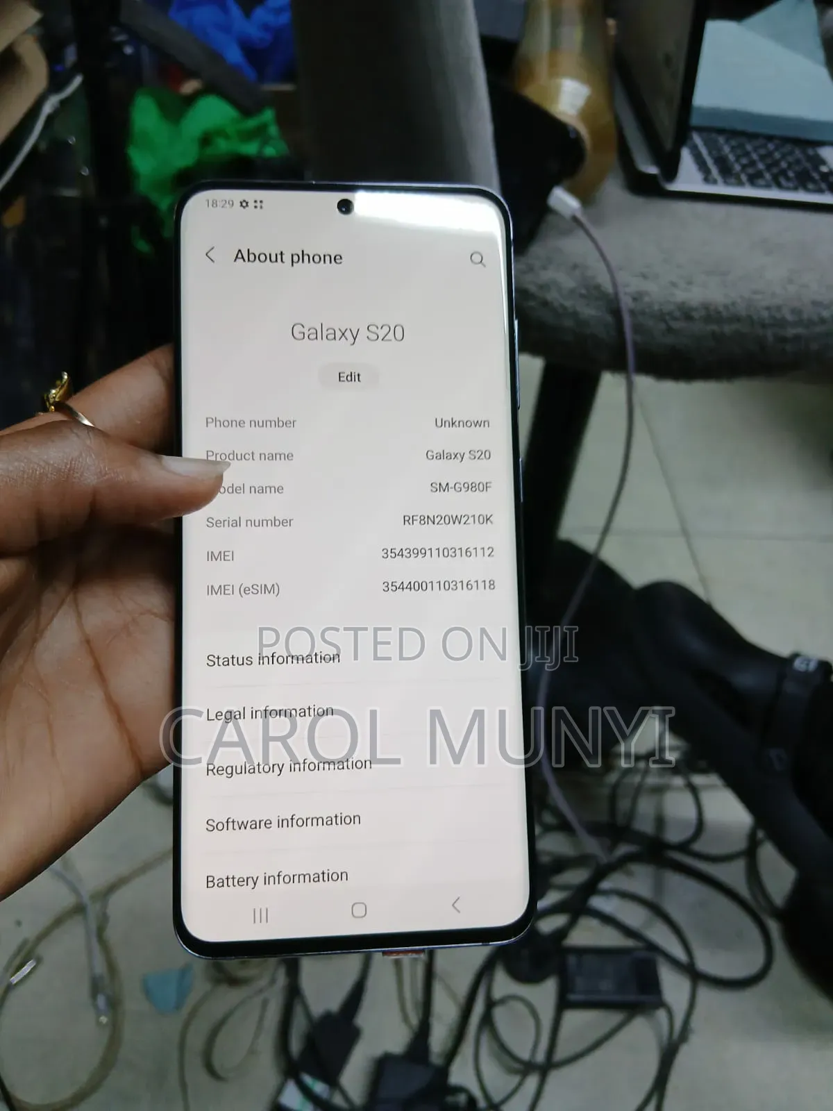 Samsung Galaxy S20 128 GB Black