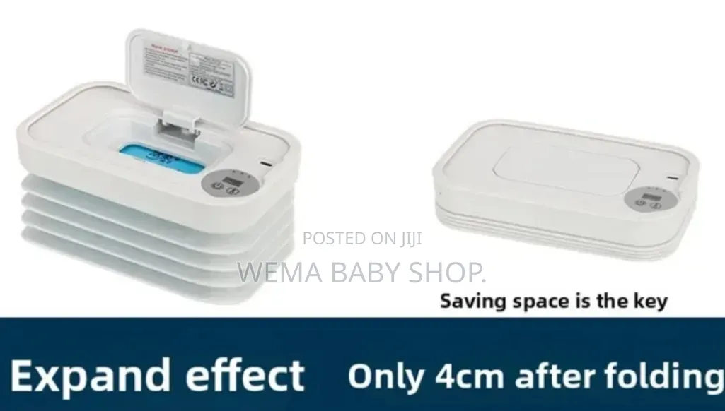 Foldable/Portable/Collapsible Baby Digital Wipes Warmer and Dispenser