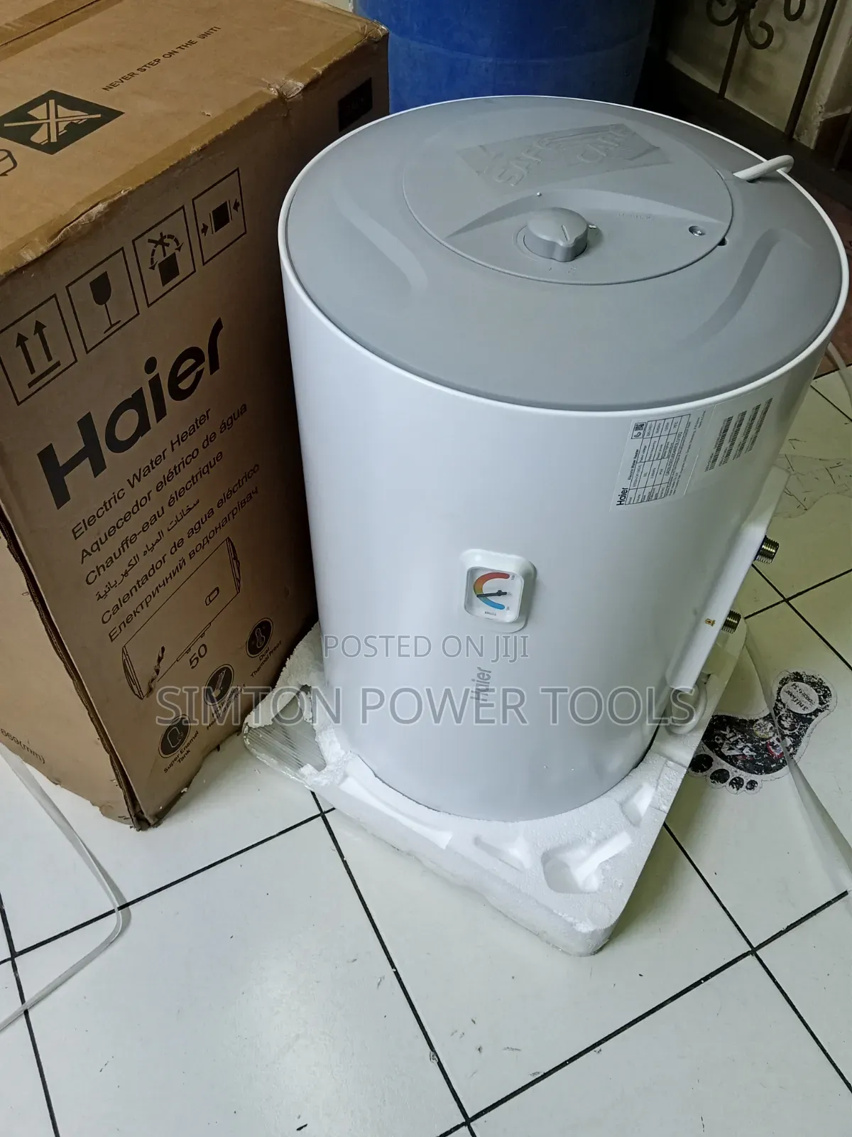 Haier 50L Electric Storage Water Heater (Model: ES50V-A3).