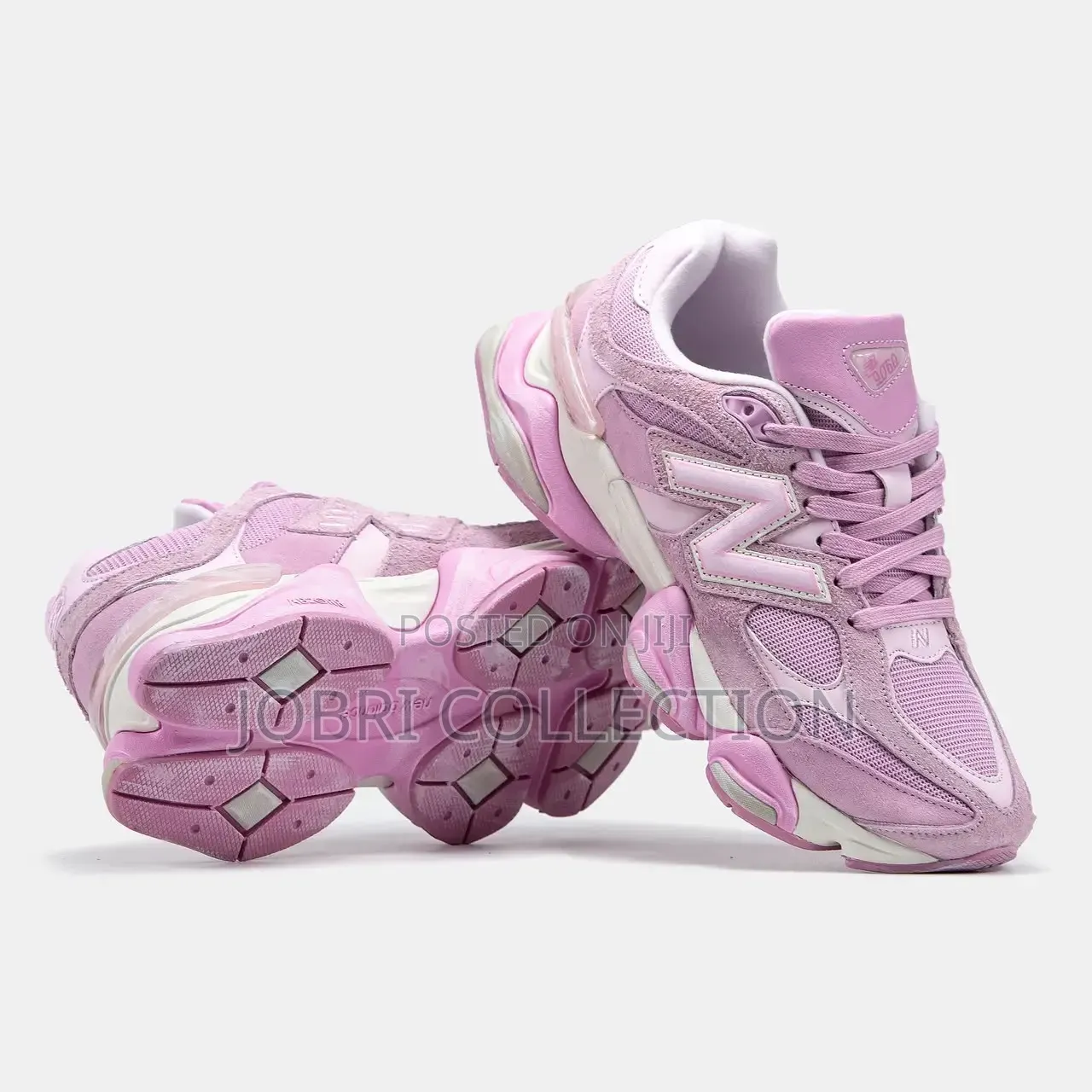 Ladies New Balance 9060 Pink Overdye Sneakers