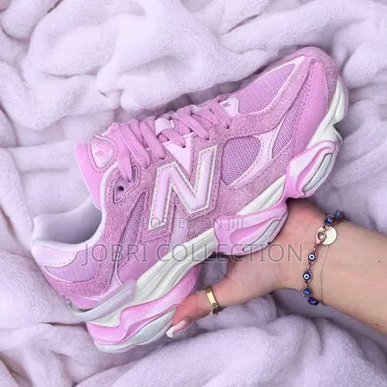 Ladies New Balance 9060 Pink Overdye Sneakers